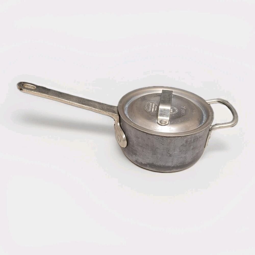 Calphalon Commercial Aluminum Cookware hard anodized 1½ QT sauce pan w lid GUC